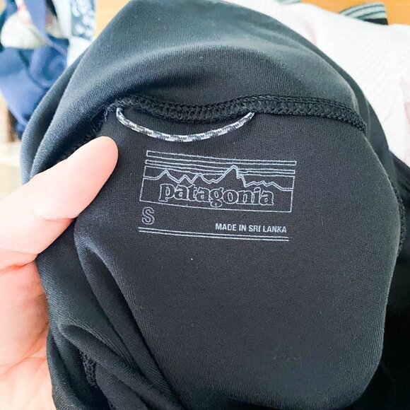 🦋 PATAGONIA Black Leggings Workout Athletic Small Running Casual Everyday Boho - Picture 5 of 5